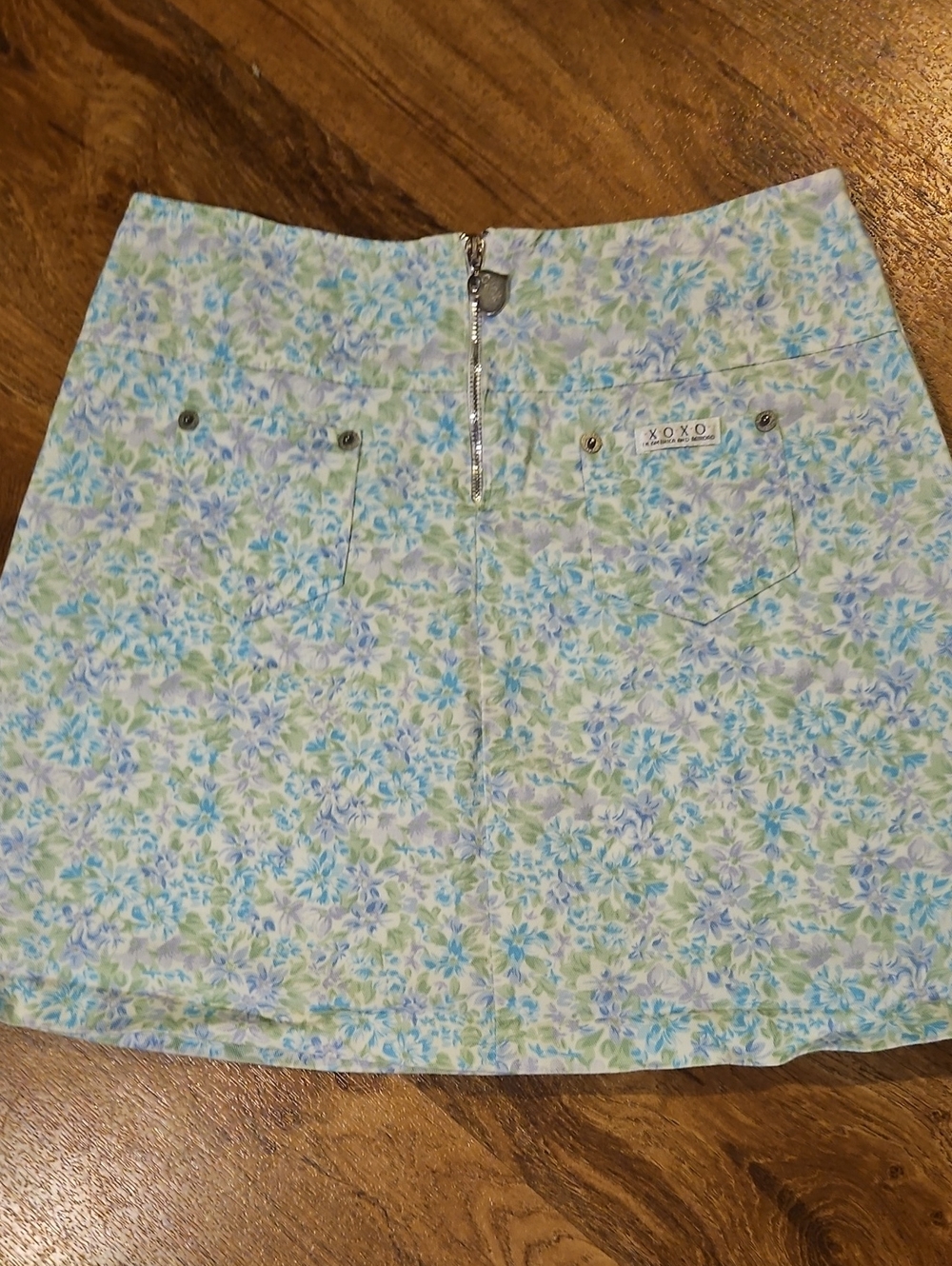 Girls XOXO pastel Floral Skirt Waist Size 25"